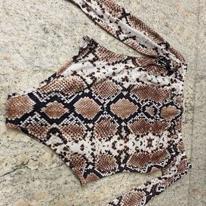 Snakeskin body suit